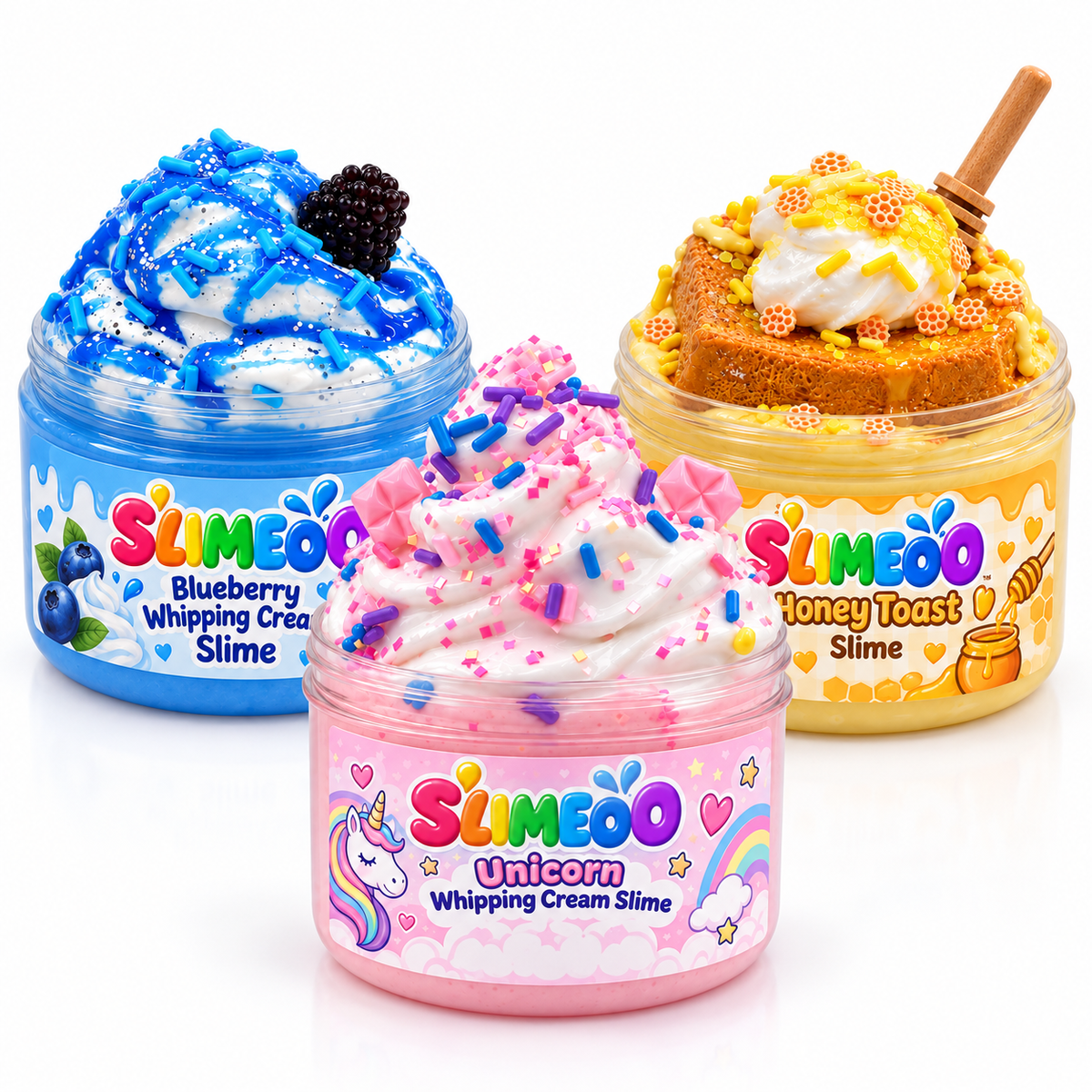 Sweet Slime 3-Pack, Dessert-Themed Sensory Slime Set
