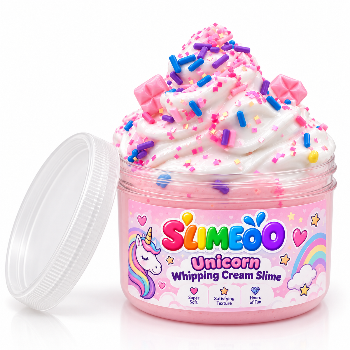Unicorn Whipped Cream Slime 🦄☁️
