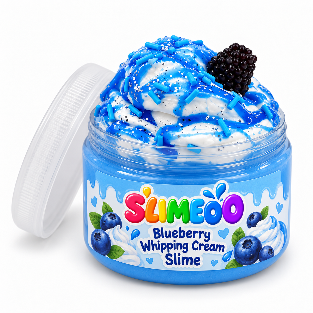 Blueberry Whipped Cream Slime 🫐☁️